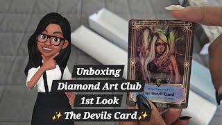 Unboxing Diamond Art Club 1st Look ️  The Devil Card *