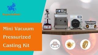 Mini vacuum jewelry casting kit, gold/platinum/silver jewellery & dental casting machine