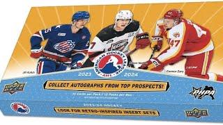 Hunting the Next Top rookies!! Opening 2023-24 Upper-Deck Ahl Hobby hockey card box