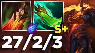 Top 1 Hecarim 27 KILLS Hard Carry- S16 Wild Rift Gameplay