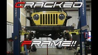 JEEP WRANGLER FRAME REPAIR!!!! This one is bad!