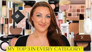 MY TOP 3 IN EVERY MAKEUP CATEGORY! The Best of the BEST!