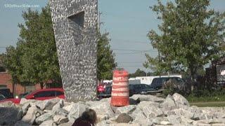 Milwaukee construction barrel, known as 'Darrel the Barrel,' washes up on Muskegon lakeshore