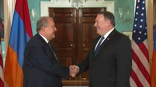 Secretary Pompeo Meets with Armenian President Armen Sarkissian