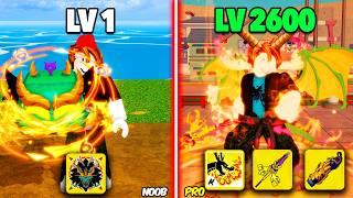 Beating Blox Fruits With All Dragon Power Full Draco V4 [FULL MOVIE] !