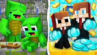 Poor Mikey Family vs Rich JJ Family Survival Battle in Minecraft ! - Maizen