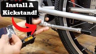 Add a Kickstand To Your Bike  [ Bell Kickstand Install ]