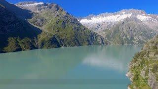 4K Göscheneralp, Uri SWITZERLAND アルプス山脈 aerial view