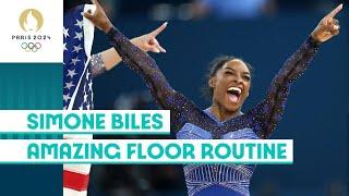 Simone Biles' AMAZING Floor Routine  | #Paris2024 highlights