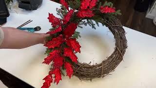 Brighten up your Christmas decor with this holly wreath!