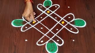 Friday rangoli || birds  rangoli || rangoli designs ||