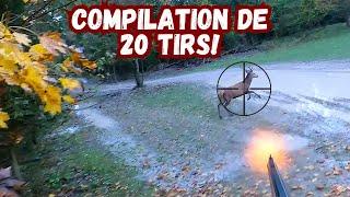 Compilation de  20 tirs-100% ACTION//Amazing Hunting 20 Kill Shots//Zusammenstellung von 20 Schussen