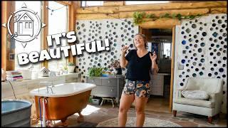 They built an earthship home & it's gorgeous!