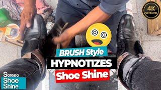 OLDER Shoe Shiner Near me ‍ ‍ Mexico ASMR Video #shoeshine