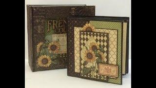 How to Make a quick and easy 5 x 5 Mini Album French Country Graphic 45