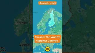 Discover Finland: The World's Happiest Country in 2024! Geography Insight Shorts