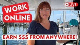 She lives the DREAM on a SAILBOAT and works online - Find out how!