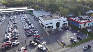 Indy Auto Man car dealership aerial view