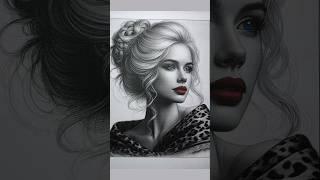 #art Unbelievable Portrait Transformation! Black & White to Vibrant Colors Art #satisfying