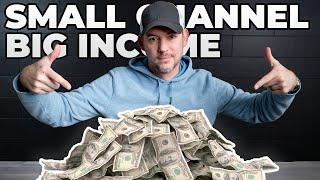 How to MAKE MONEY on YOUTUBE with a SMALL CHANNEL  (ACTUAL NUMBERS)