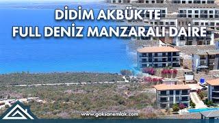 Didim Akbük`te Full Deniz Manzaralı Satılık Üst Kat Sıfır Daire - 3.300.000 TL