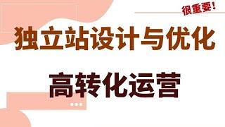 独立站数据化运营教程，360度提升网站转化率！