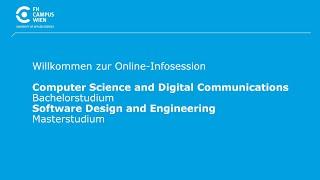 Infosession BSc Computer Science and Digital Communications und MA Software Design and Engineering