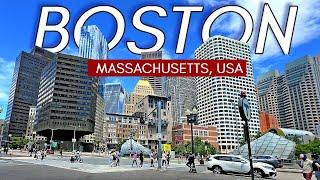 Walking in Boston Massachusetts - The Most European City in the US (with captions)