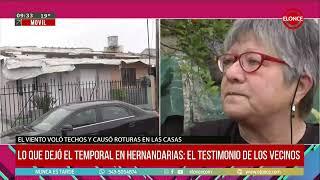 Temporal en Hernandarias: vecinos dan su testimonio tras los destrozos