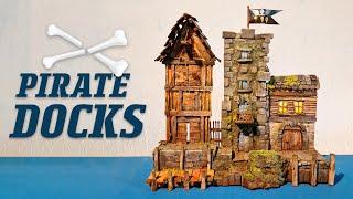 secret PIRATE harbour  - scratch build collabo w/ chicken tabletop crafting