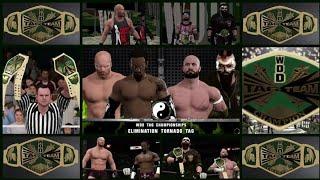 WWE 2K17 Rematch 1 WDD Tag Team ChampionshipHardcore Army VS Military Power Cops Tornado Tag