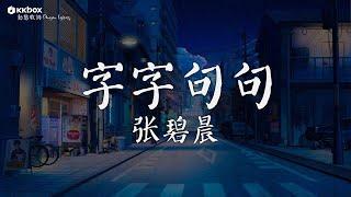 张碧晨 - 字字句句【 一小时的音乐/One Hour Loop】【動態歌詞/Pinyin Lyrics】『他字字未提喜歡你 你句句都是我願意。。』三拜红尘凉 | 1 HOUR