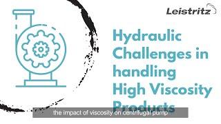 Hydraulic Challenges in Handling High Viscosity Products