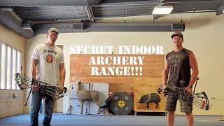 Top Secret Indoor Archery Range!!!