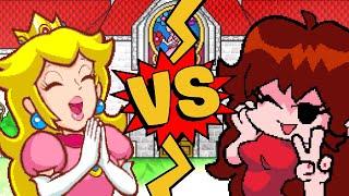 M.U.G.E.N. Battles | Princess Peach vs Girlfriend | Super Mario vs Friday Night Funkin'