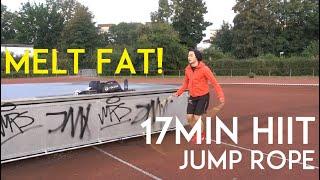 17 min JUMP ROPE HIIT - melt fat training - TEAM KI