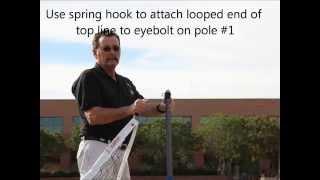 How to set up a wire free volleyball net