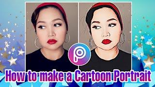 HOW TO MAKE A CARTOON PORTRAIT IN PICSART | TAGALOG TUTORIAL