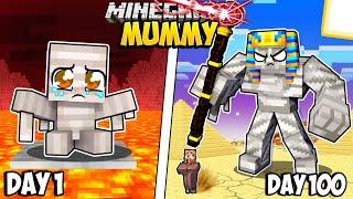 I Survived 100 Days as a MUMMY in Minecraft