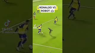 RONALDO Vs Robot  #onemancanmakeadifference