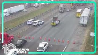 TRAFFIC ALERT: Southbound I-75 in Pasco County shut down due to crash