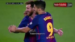 Resumen Barcelona vs Espanyol 5-0 hattrick de Lionel Messi debut dembele 2017 09/09/2017