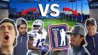 Epic 3v3 TopGolf Challenge W/ NFL Star Michael Gallup And PGA Memes