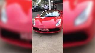 Hiru Owner Reyynor de silva's New Ferrari 488 spider -2018 (Special Edition) in Sri Lanka