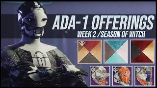 Destiny 2: Ada-1 Shaders and Armor Review! | Week 1 | Season of the Witch