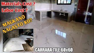 FLOOR AND KITCHEN TILE INSTALLATION (step by step) MY OWN DREAM HOUSE