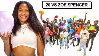 20 GUYS VS 1 YOUTUBER: ZOE SPENCER