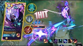 HAYABUSA BEST COMBO 1HIT  SOLO  RANK (try this ) HAYABUSA MOBILE LEGENDS