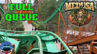 Medusa Queue Walk Through - Six Flags Great Adventure 2022