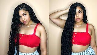 How To: LONG PASSION TWISTS (no crochet/rubber bands) || QueenKee